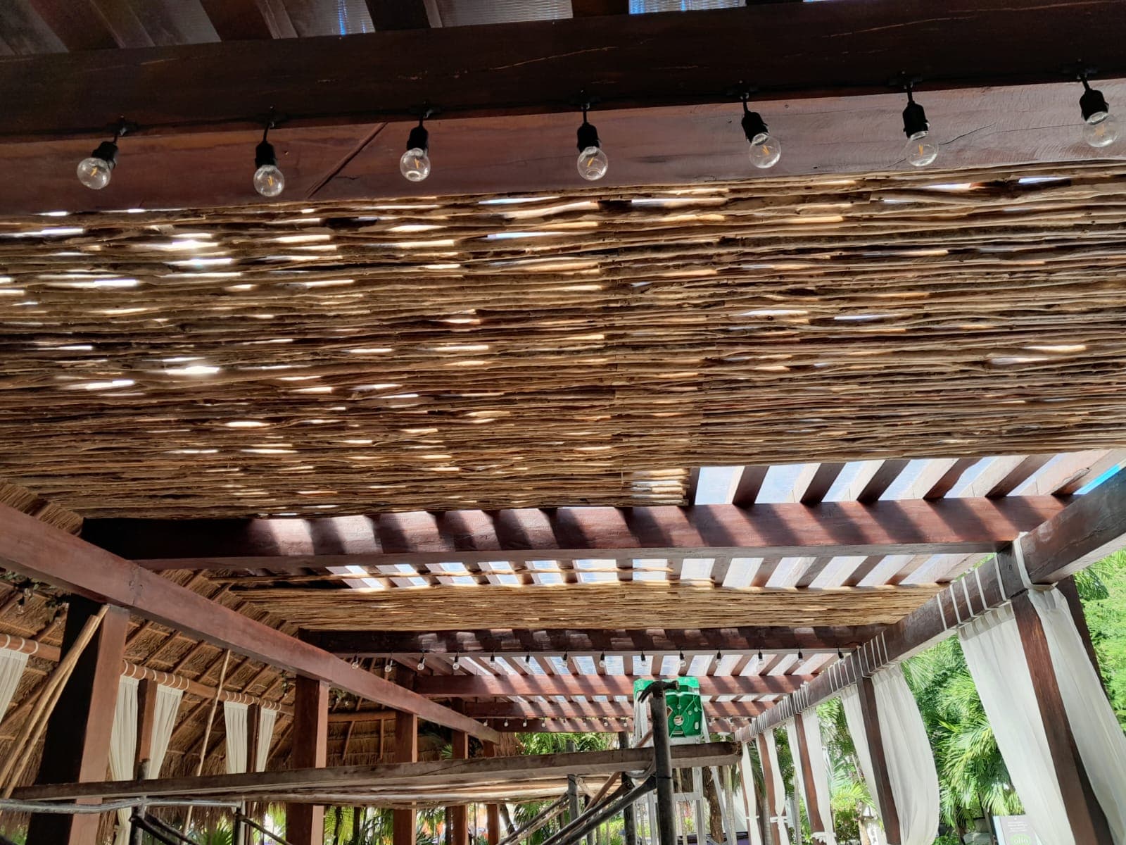 Olio near completion — timber elements and architectural carpentry installed